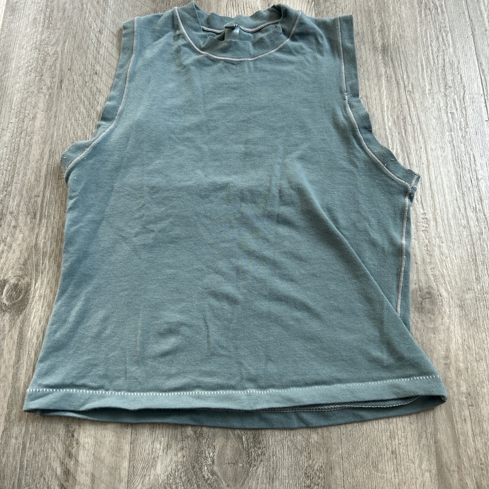 SKIMS Sleeveless Blue Muscle Tee